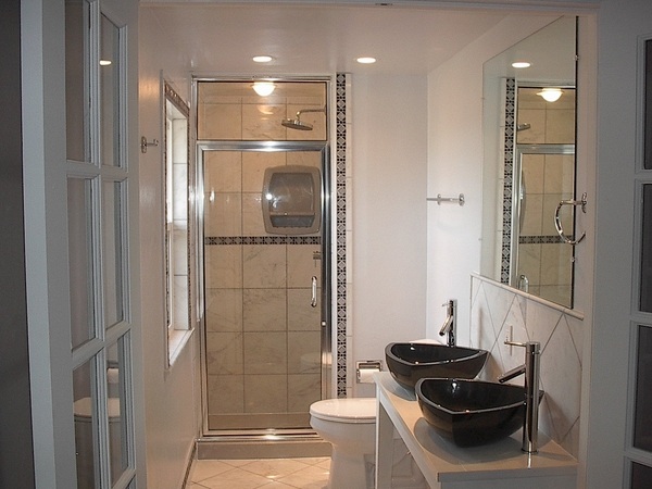 small bathroom tips ideas wall mirror vessel sinks