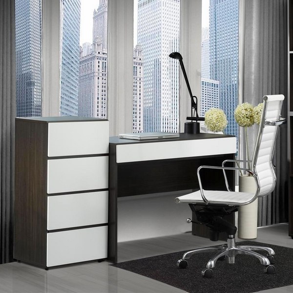 small office furniture ideas white office chair black chair mat