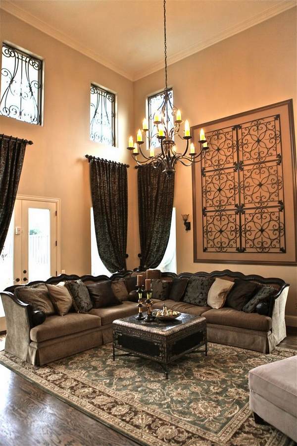 Wrought iron wall decor adds elegance to your home