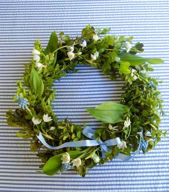 spring flowers wreaths ideas easter decorations front door