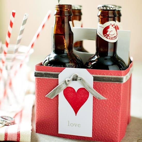 valentine gifts for him ideas beer pack with love message