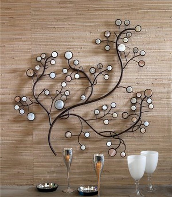 wall decoration ideas decorative iron tree branch