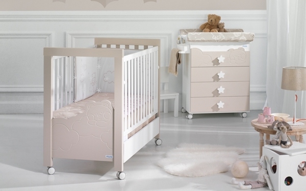 light wood translucent side changing table nursery room furniture