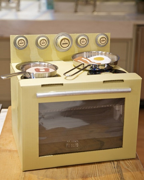 cardboard cooking stove