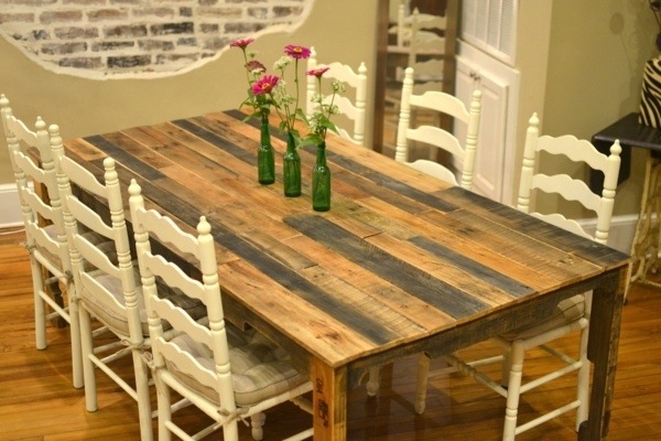 DIY wooden table kitchen furniture ideas