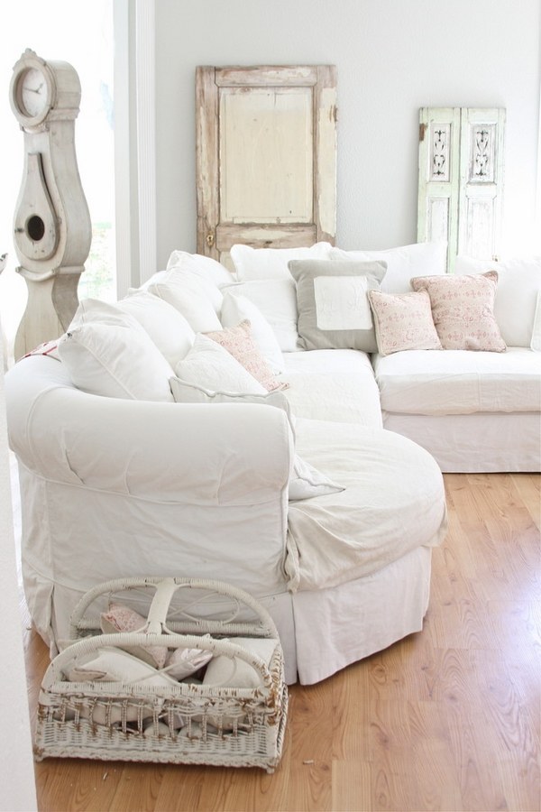 DIYideas white sheets slipcovers