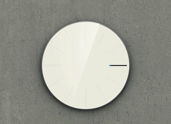 Obligatory round clock minimalist design