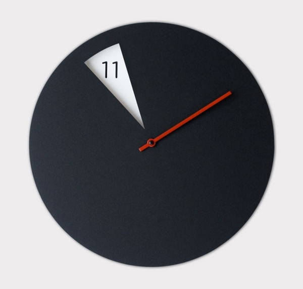 amazing wall clocks sabrina fossi black red clock design