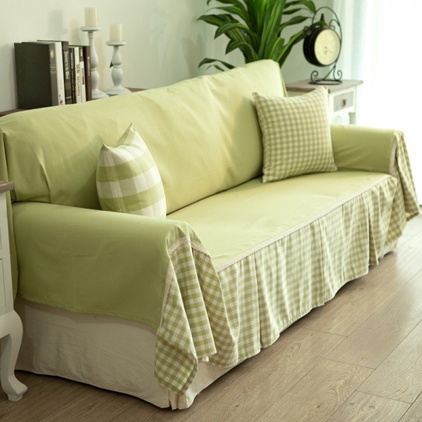 cheap DIY ideas green fabrics decorative pillows