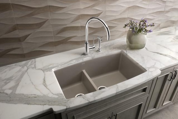 contemporary kitchen sinks blanco silgranit sinks design one and a half sink