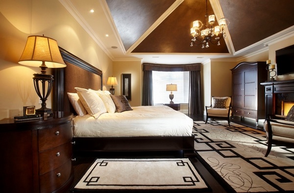 elegant rugs modern bedroom interior design