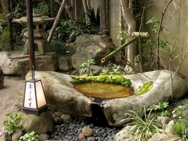 garden fountain stone basin amazing elements