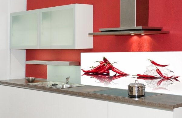 glass backsplash design white red kitchen glass cabinet doors