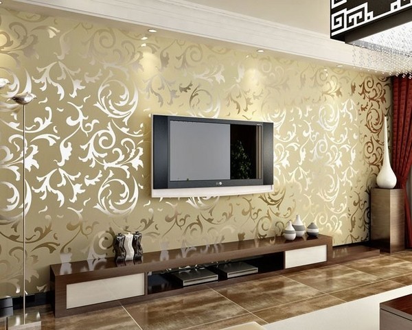 how to choose living room wallpapers tips ideas extravagant gold wallpaper