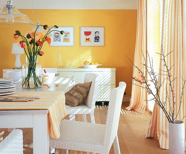 kitchen paint ideas yellow wall color white kitchen table