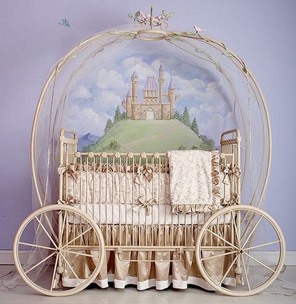 cot for girls fairytale nursery cinderella carriage