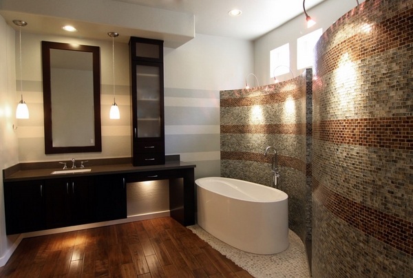 decorative wall tiles wood flooring freestanding tub