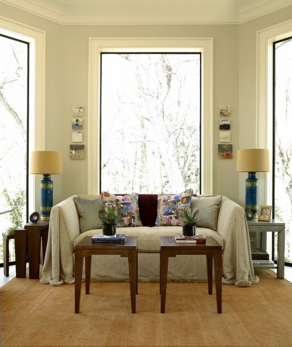 modern home decor ideas sofa cover DIY small coffee tables