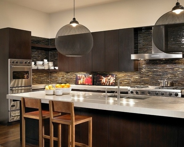 black cabinets white countertops