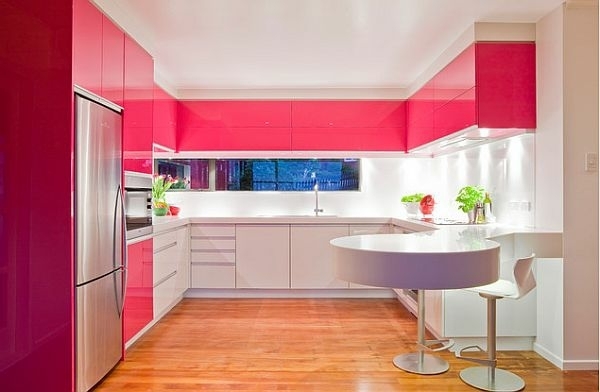 modern kitchen colors white pink color accents in the kitchen