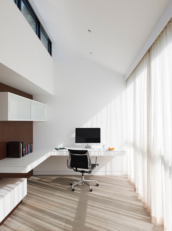 modern white desk home office ideas