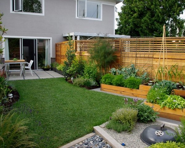 outdoor gardening ideas small vegetable garden design raised beds lawn