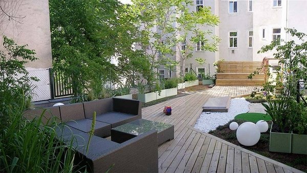 roof wooden deck lounge furniture