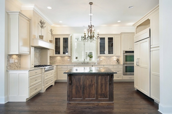 granite countertops kitchen ideas white cabinets hardwood floor
