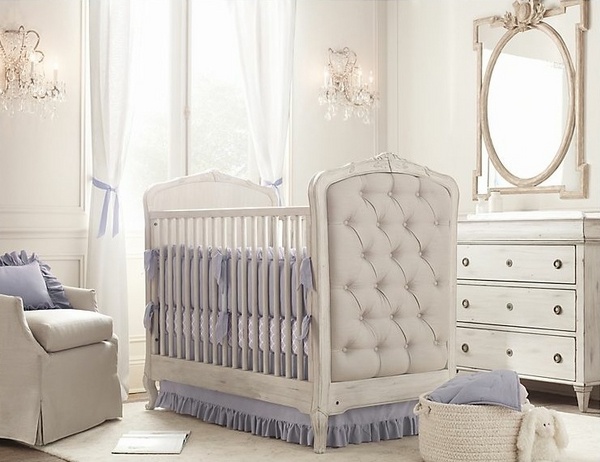 upholstered baby crib nursery room furniture ideas dresser baby bedding set