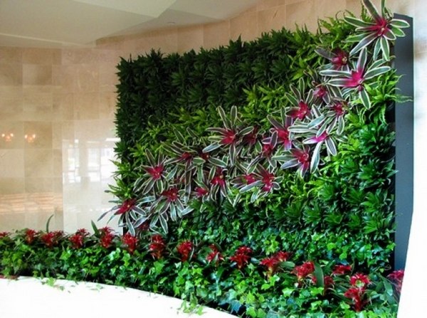 green interior decorating ideas plant composition