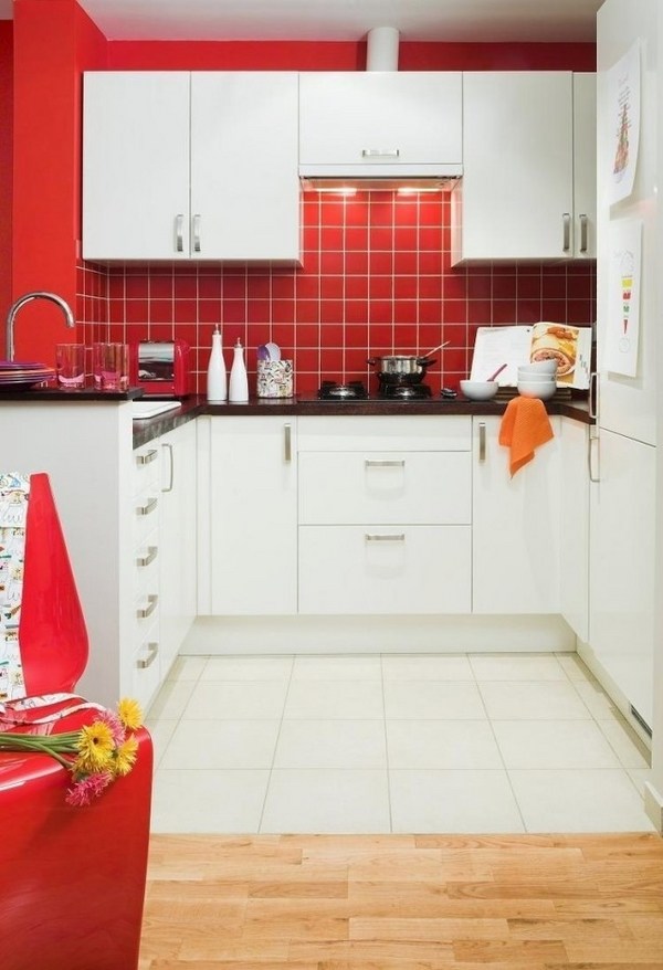 white red modern contrast wall color