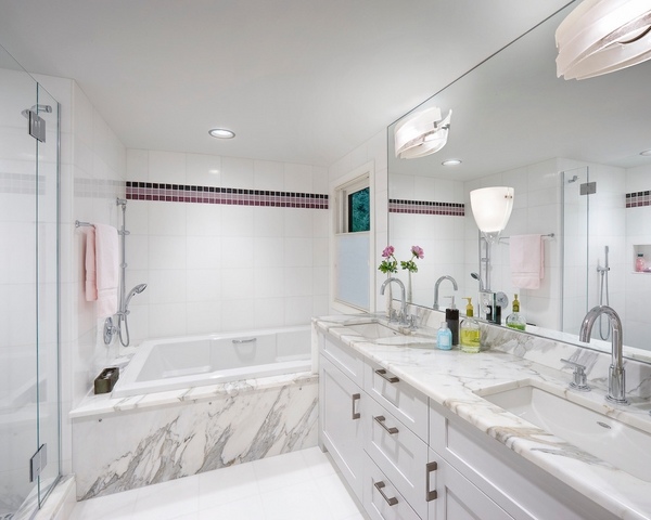 white vanity marble top elegant bathroom design ideas