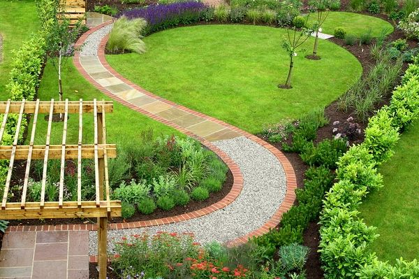 wooden-pergola-garden-path-awesome-vegetable-garden-design