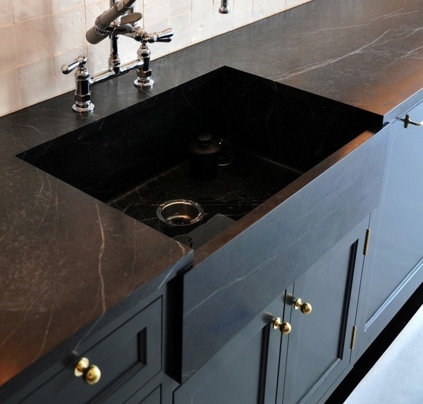 Soapstone countertop soapstone farmhouse sink kitchen design ideas