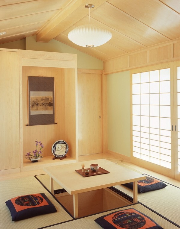 asian style dining room minimalist interior design
