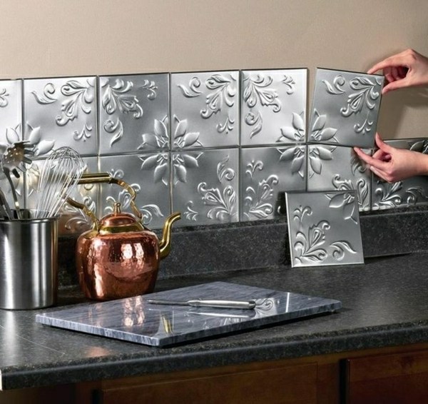 backsplash tile ideas tin tiles kitchen decoration ideas