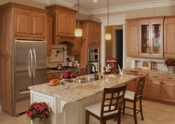 beautiful-granite-countertops-giallo-ornamental-white-kitchen-island 