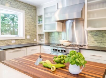 butcher-block-countertops-advantages-disadvantages-white-kitchen-cabinets