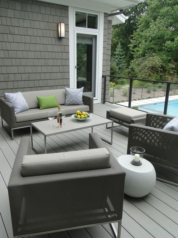 contemporary deck patio deck ideas gray 