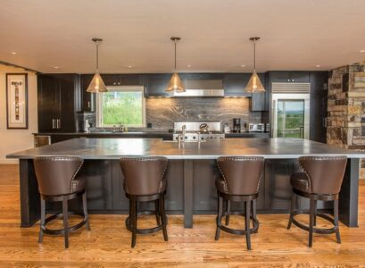 contemporary-kitchen-zinc-countertop-kitchen-island-with-seating