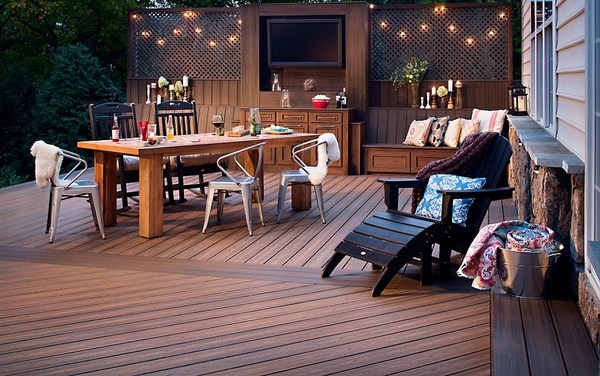 cool patio decks composite outdoor dining furniture