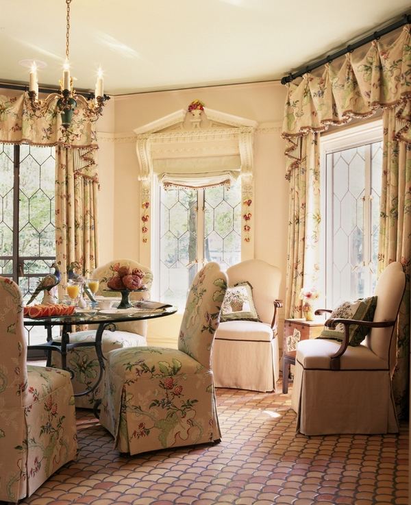 dining room decoration ideas dense fabric curtains valances chair covers