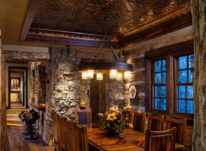 dining-room-decoration-decorative-ceilings-tin-ceiling-tiles-copper-finish