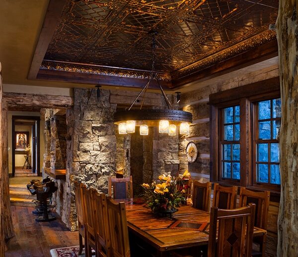 dining-room-decoration-decorative-ceilings-tin-ceiling-tiles-copper-finish