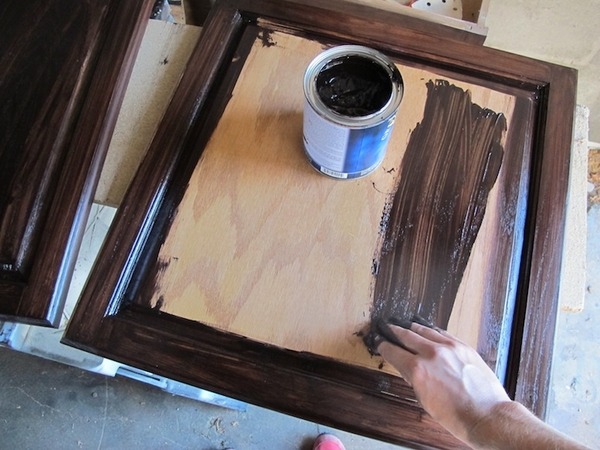 kitchen-cabinets-staining step by step