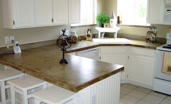 kitchen concrete countertops ideas