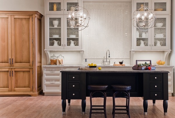 kitchen-design-ideas-white-cabinets-herringbone-backsplash-black-kitchen-island