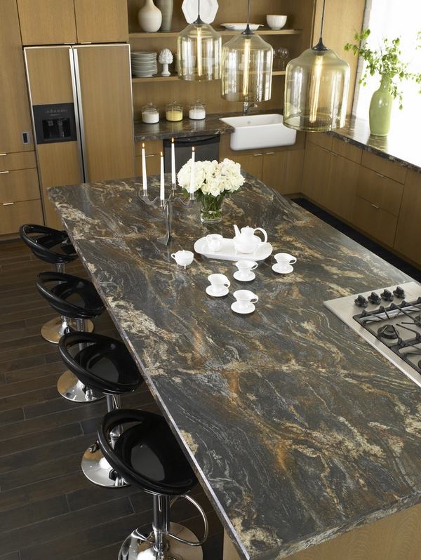 Leathered Granite Countertops A, Black Leather Look Laminate Countertops