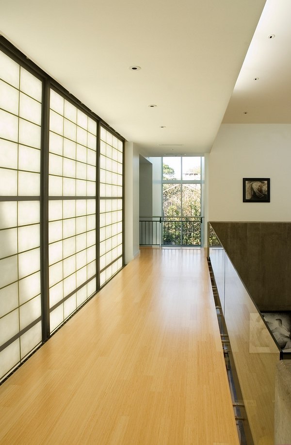 modern hall Japanese style doors