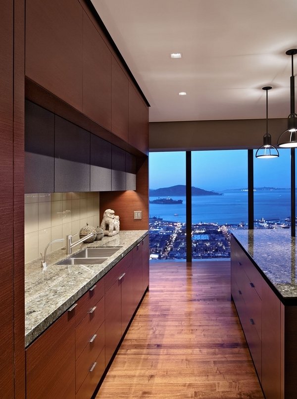 Stylish And Elegant Frameless Cabinets In Contemporary Kitchen Designs